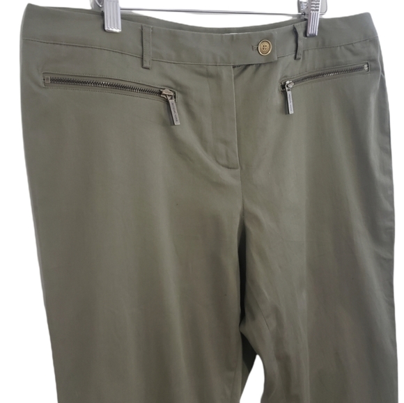 𝅺Michael Kors Slim Ankle Moto Trousers - Picture 2 of 7